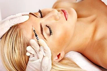 A BOTOX® treatment in progress